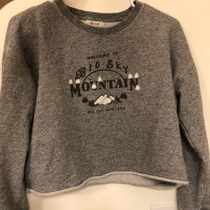 Madewell cropped sweatshirt